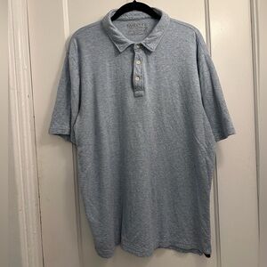 Faherty Men’s Cloud Cotton Polo, Size: XL, color: heather blue